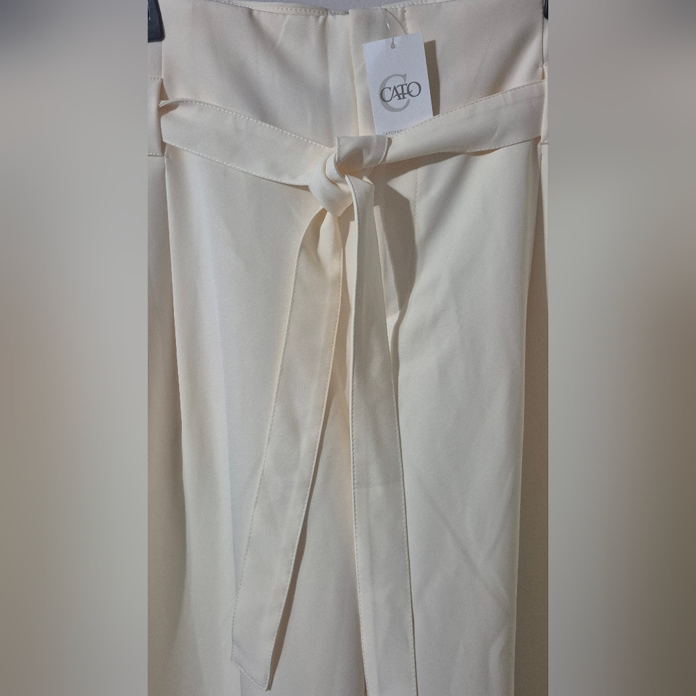 Elegant Cato Cream Women's Pants Size 18W - Picture 2 of 9